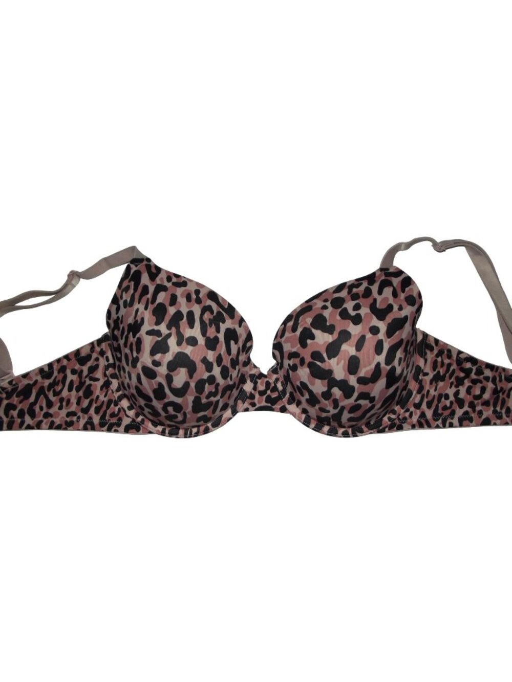 Victoria's Secret Bra Sz 34DD PINK Wear Everywhere T-Shirt Lightly Lined animal